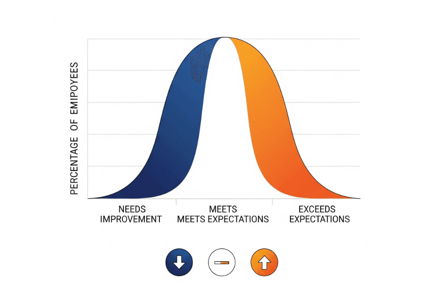 Bell curve graphic
