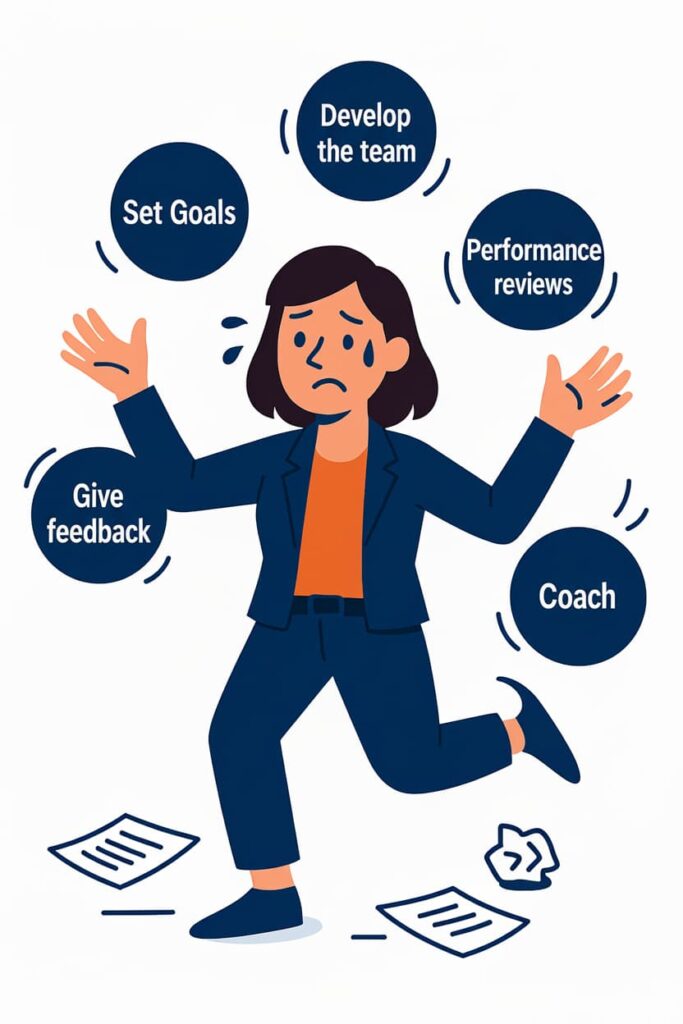 Leadership development program graphic showing challenges future leaders face